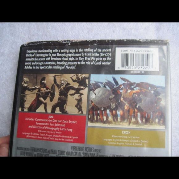 300 & Troy Set Butler Bloom Pitt Gana Widescreen Features DVD Movie Bundle for$3 - Picture 3 of 9